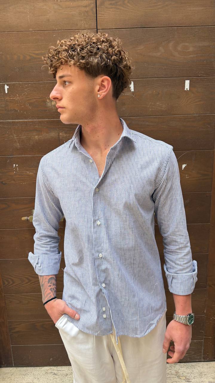 Antonio D'anna - Camicia Riga Stretta