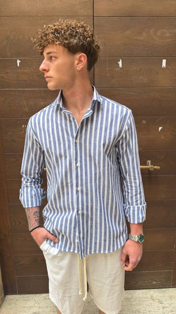 Antonio D'anna - Camicia Riga Larga