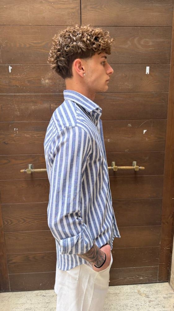 Antonio D'anna - Camicia Riga Larga