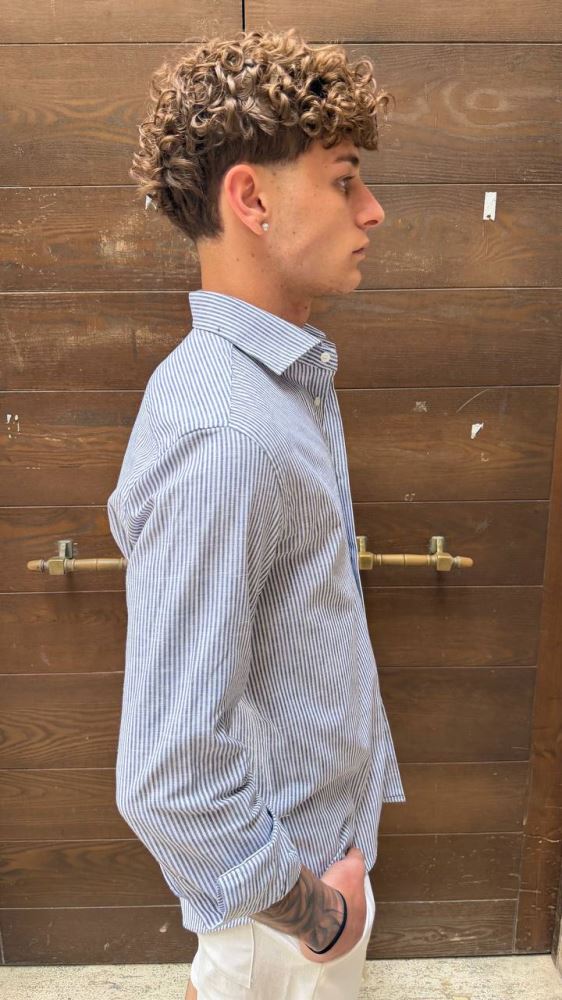 Antonio D'anna - Camicia Riga Stretta