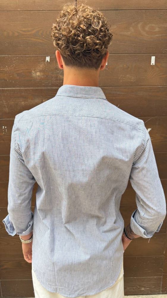Antonio D'anna - Camicia Riga Stretta