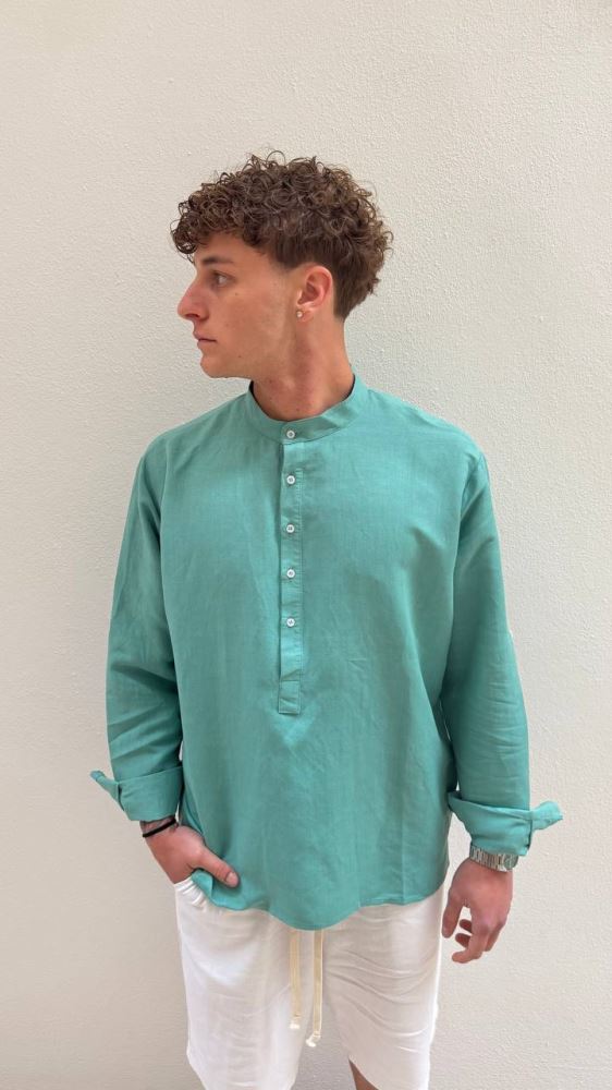 Antonio D'anna - Camicia collo Coreana 4 botton