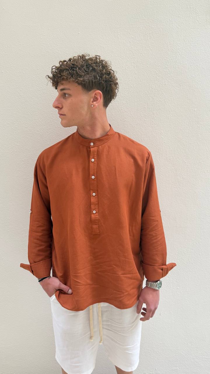 Antonio D'anna - Camicia collo Coreana 4 botton