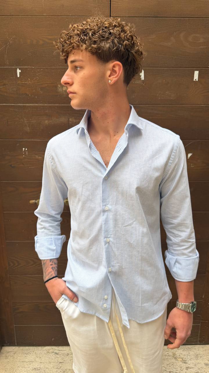 Antonio D'anna - Camicia Riga Stretta