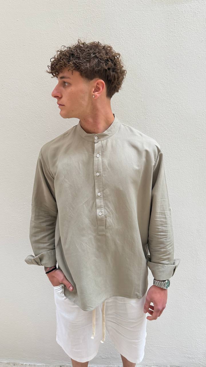 Antonio D'anna - Camicia collo Coreana 4 botton